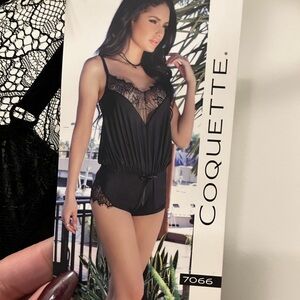 Coquette Black Lace Chemise